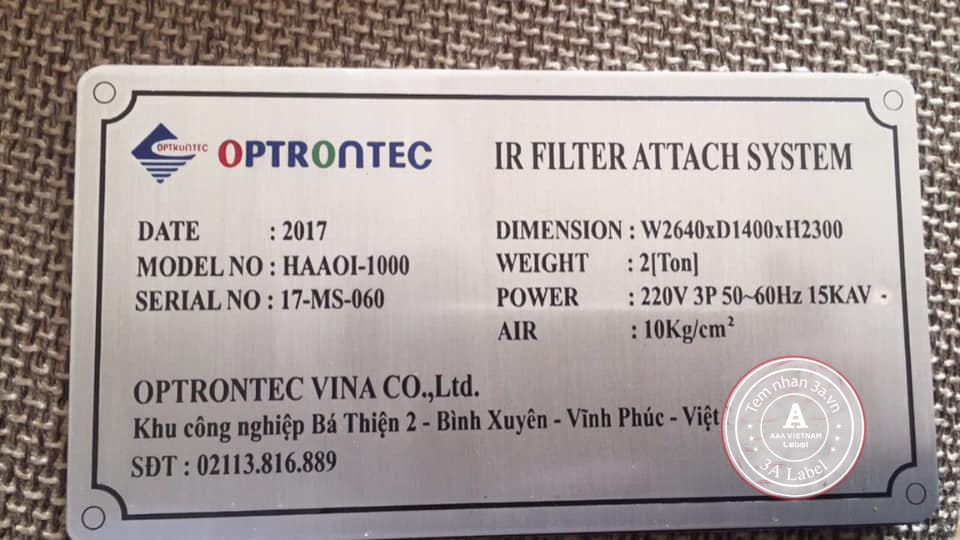 Làm tem mác máy động cơ giá rẻ nhất 8